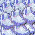 Fite Me Pigeon Sticker