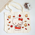 Pumpkin Spice Cat Zipper Totebag