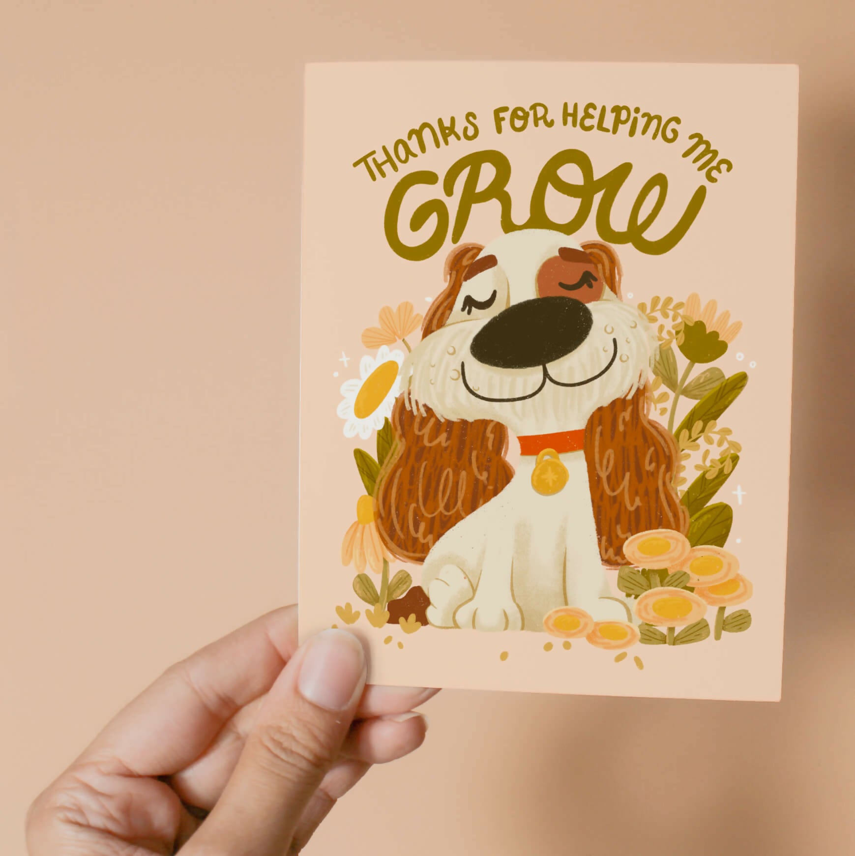 Thanks for Helping Me Grow Card
