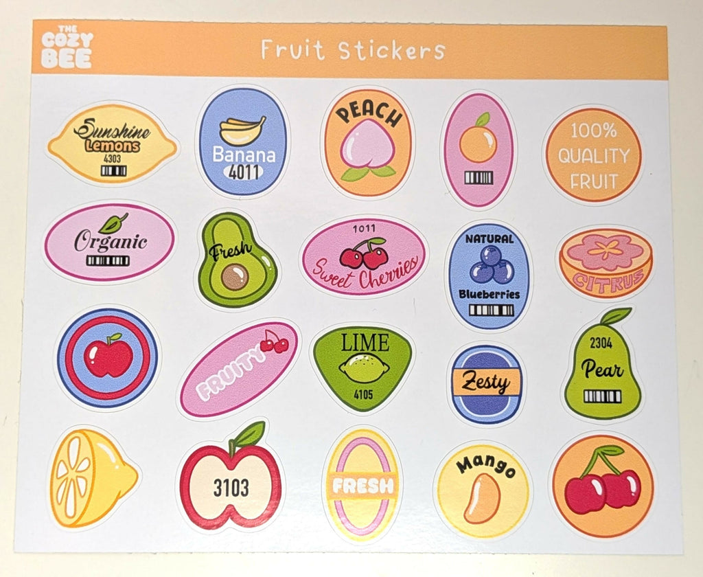 Fruit Sticker Sheet