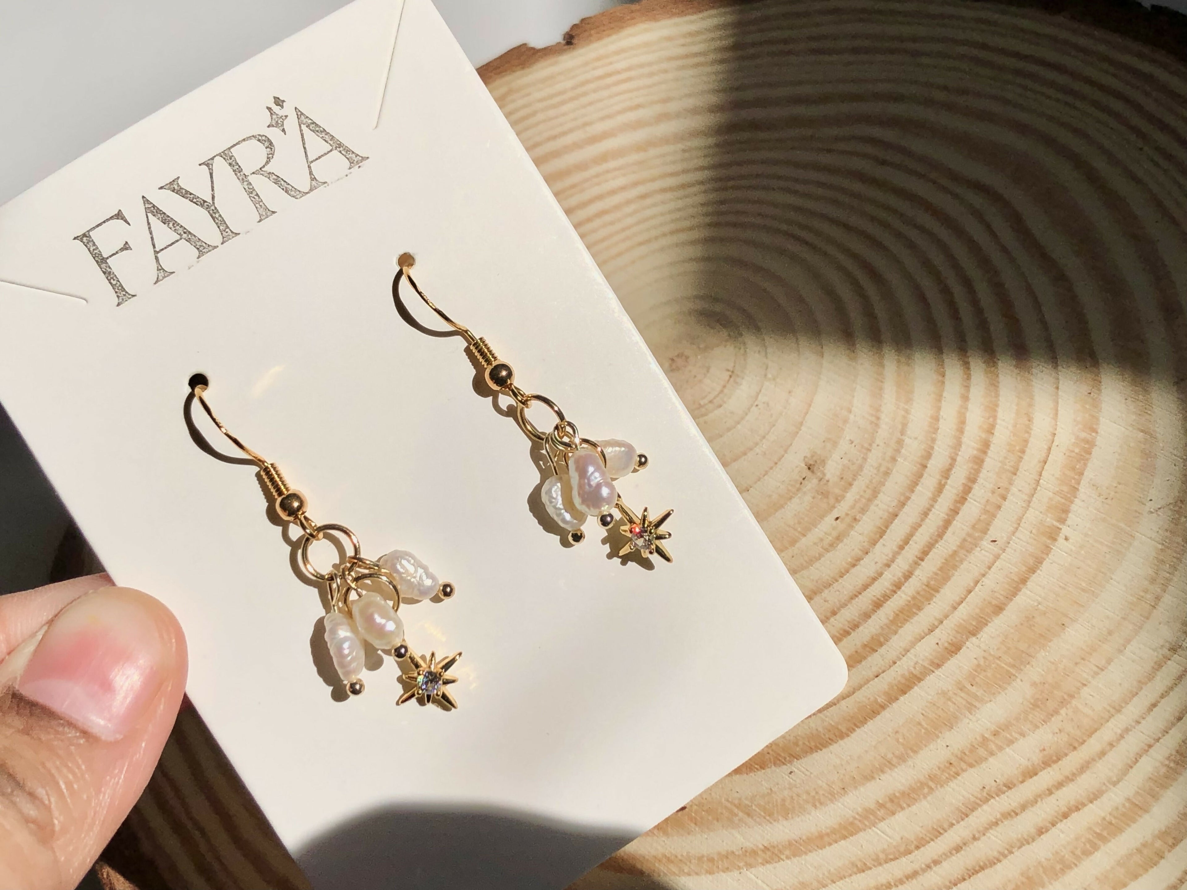 Stella Pearlight Earrings (14K GP)