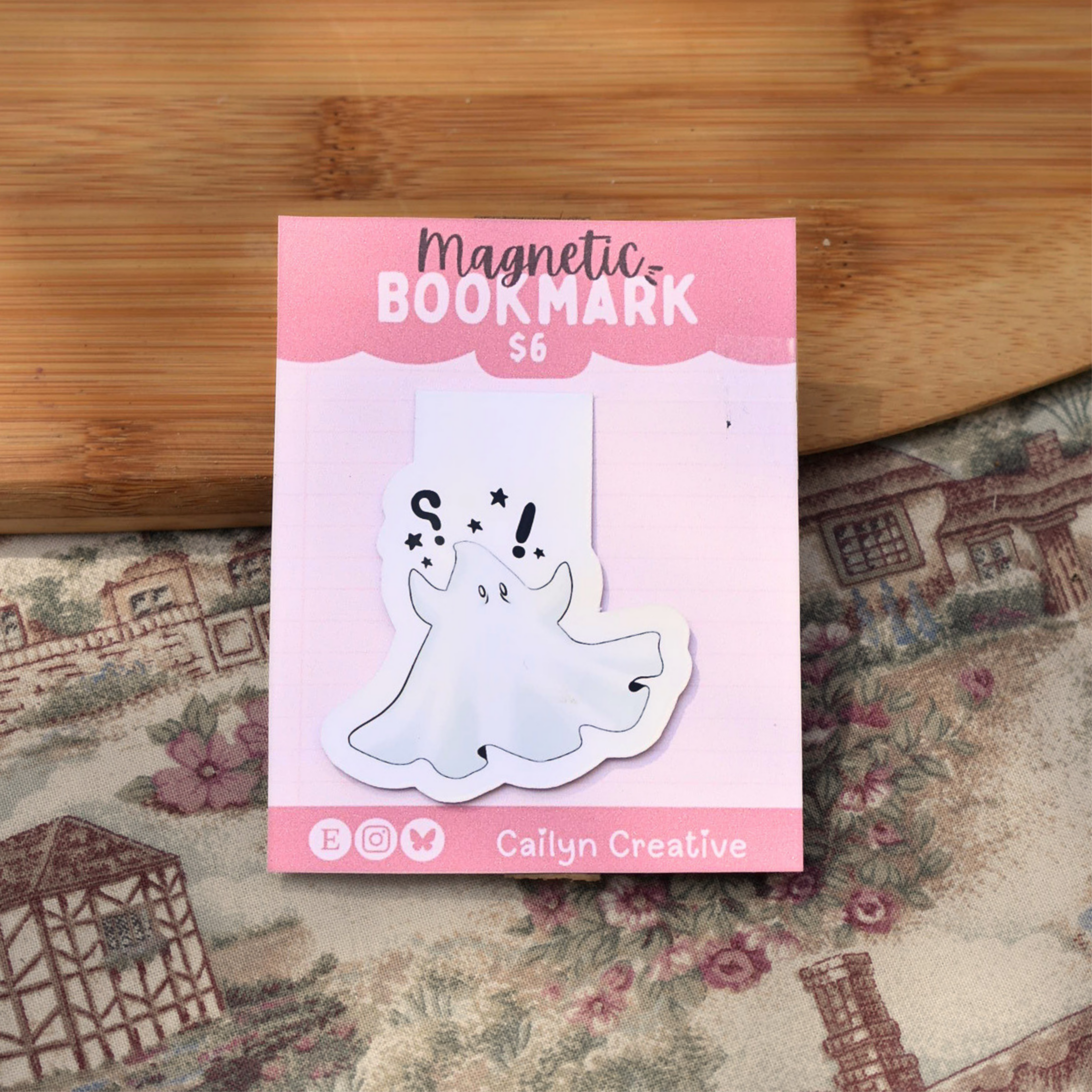 Suprised Ghost Magnetic Bookmark