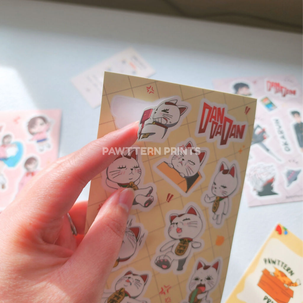 DDD Turbo Granny Fan Art Matte Vinyl Sticker Sheet