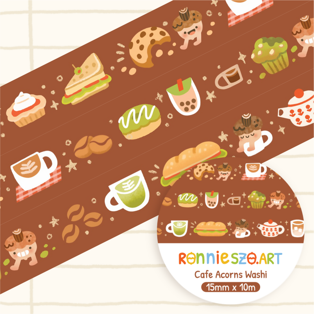 Acorn Cafe Washi Tape
