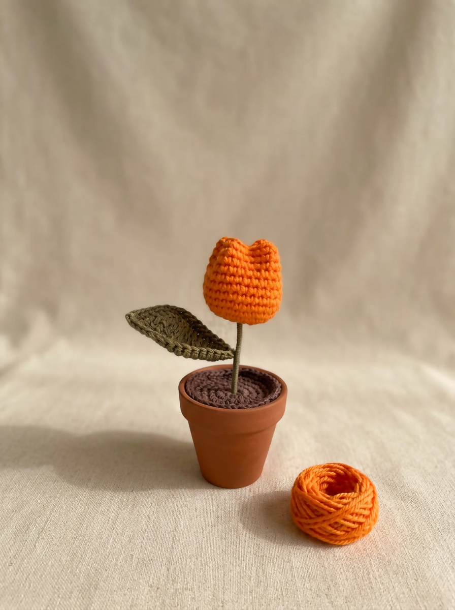 Orange Potted Tulip