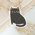 Black Cat Vinyl Sticker