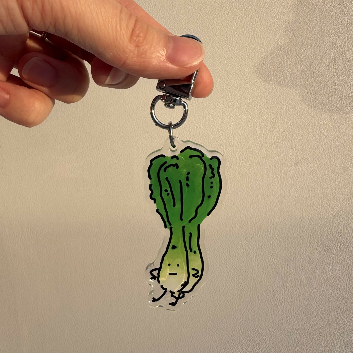Bok Choy Keychain