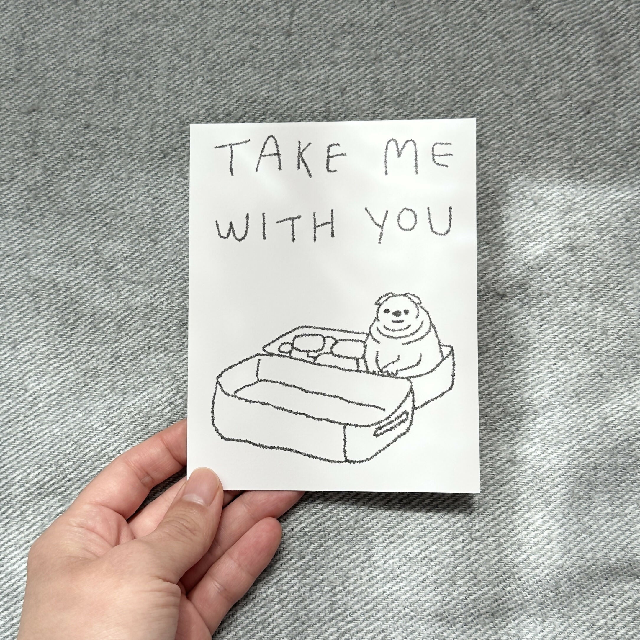 goodbye card - dog