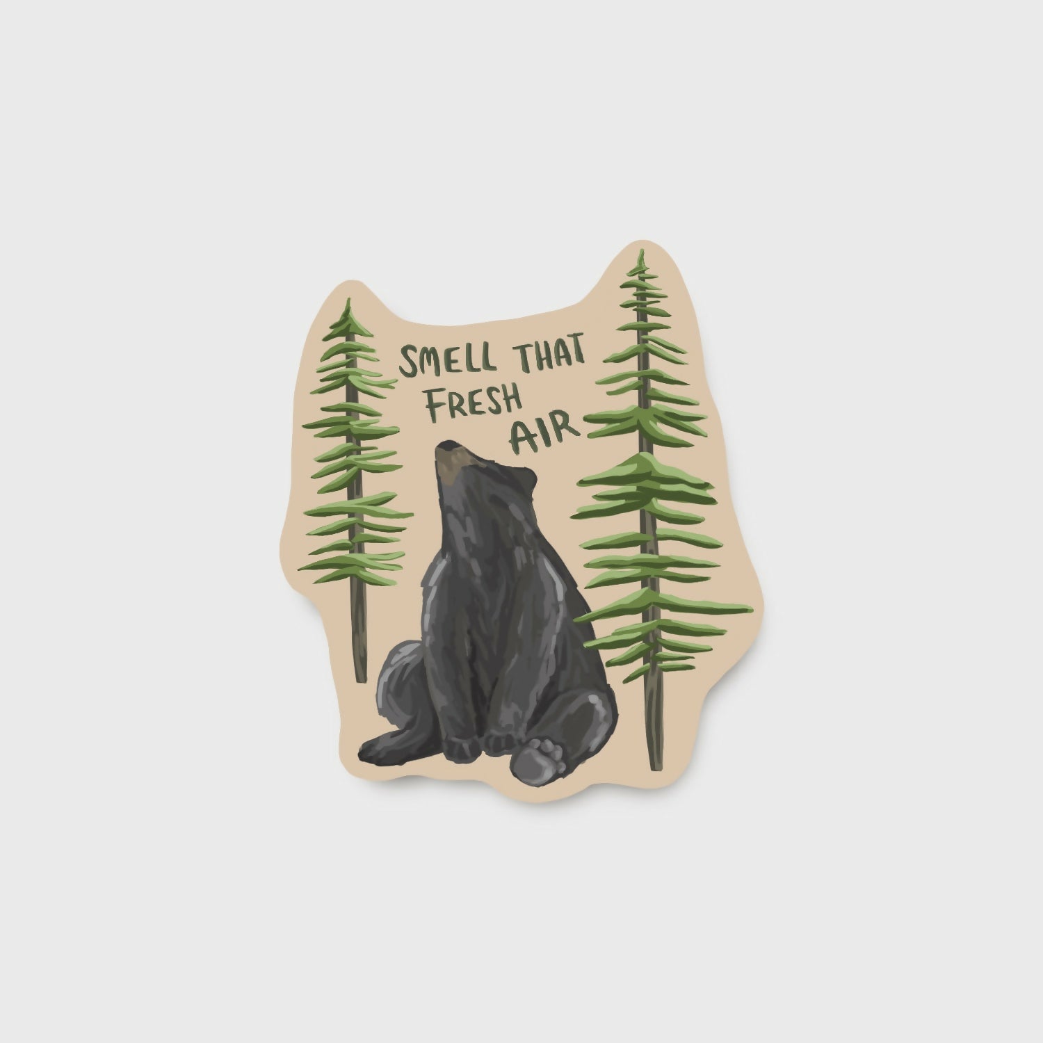 Fresh Air Bear Sticker