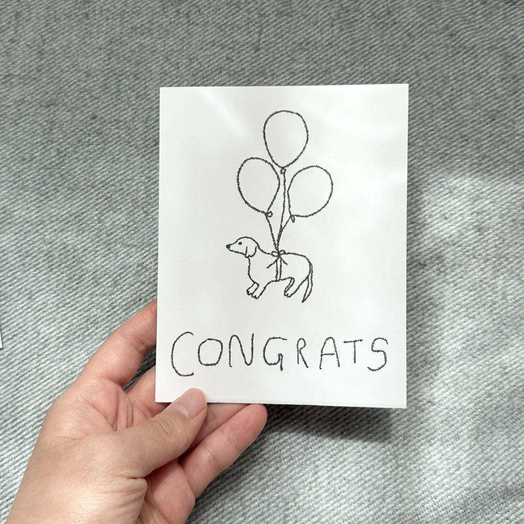 congrats card - dog