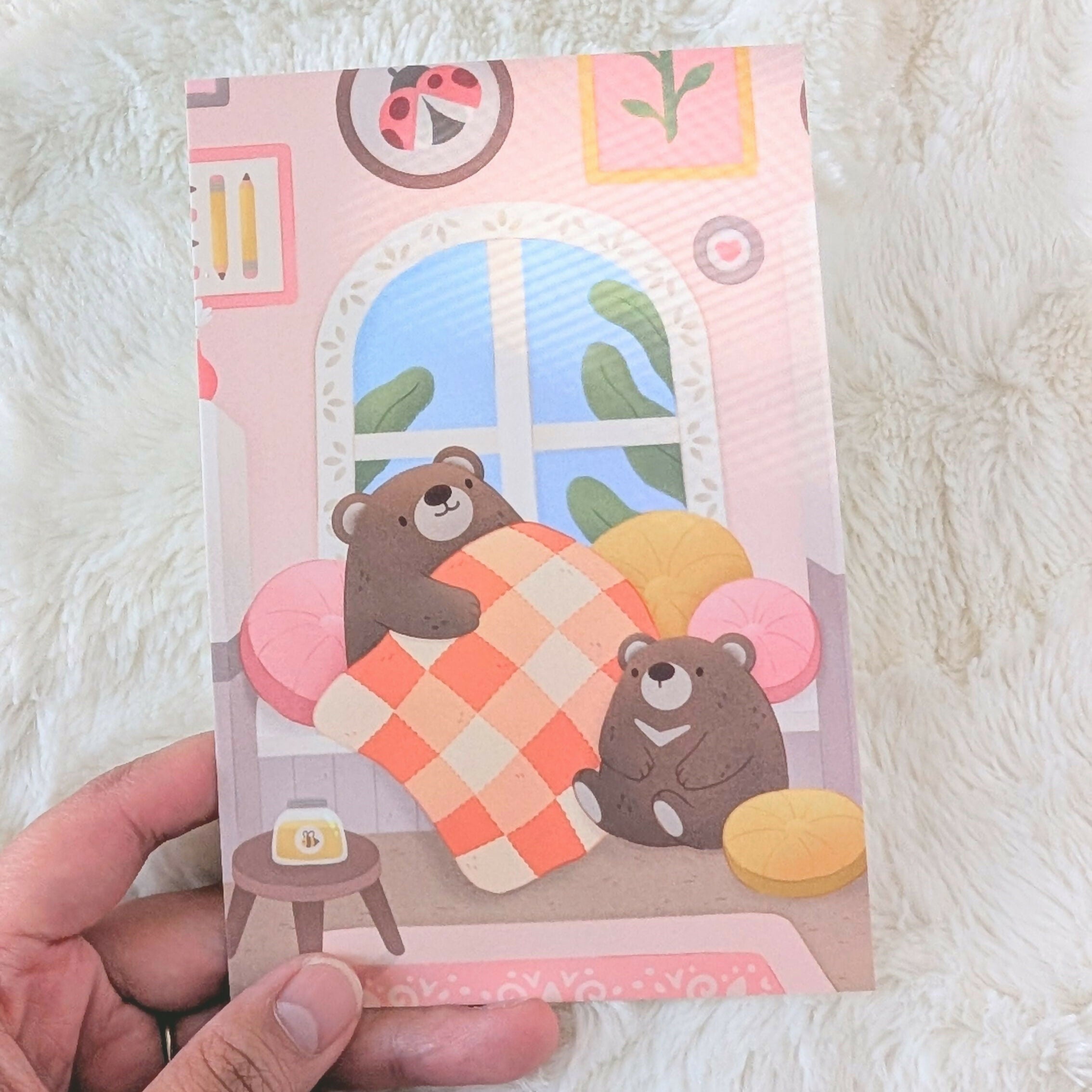 Cozy Bears Postcard