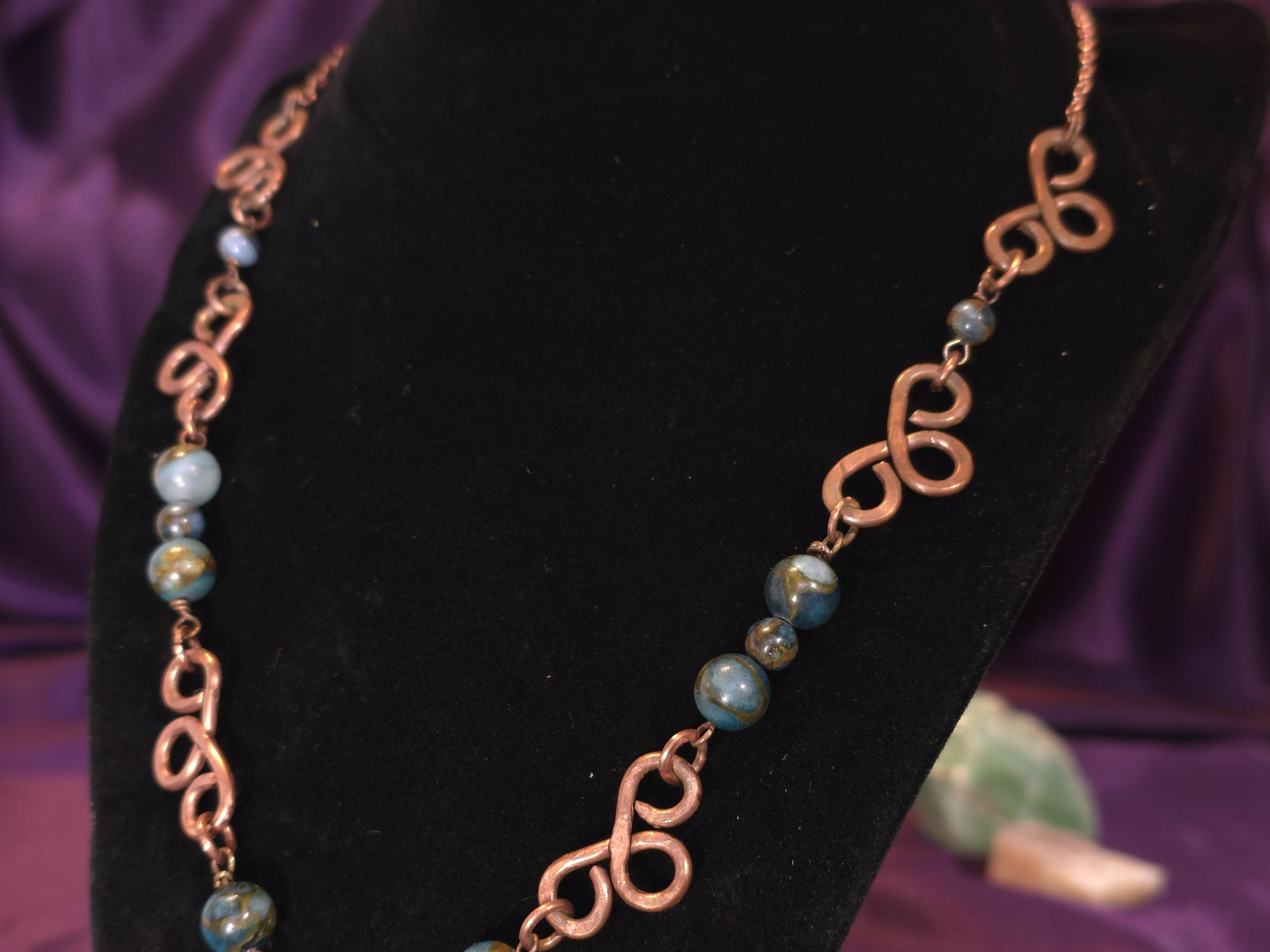"Ocean Tide" Infinity Loop Necklace