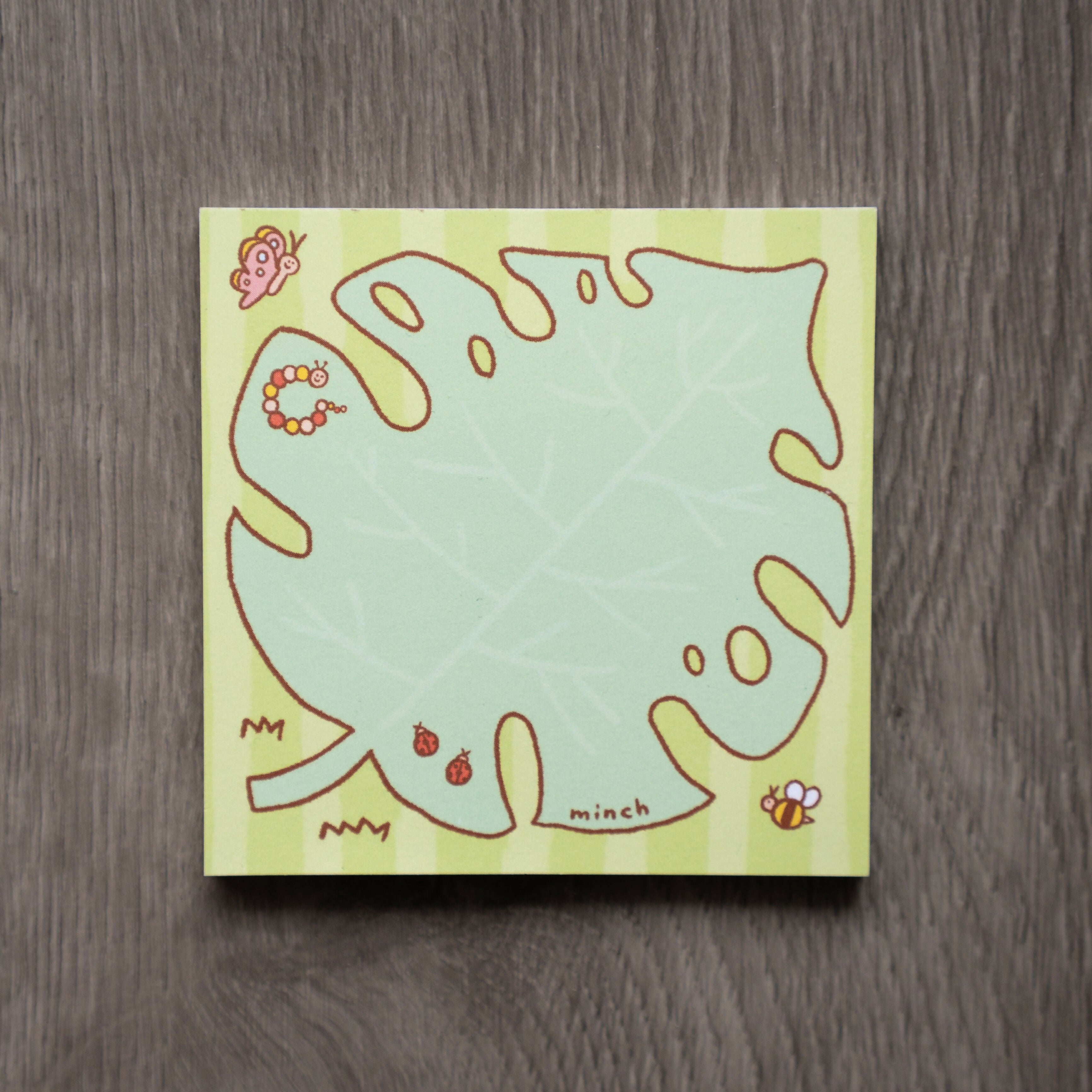 Fresh Green Monstera Square Notepad