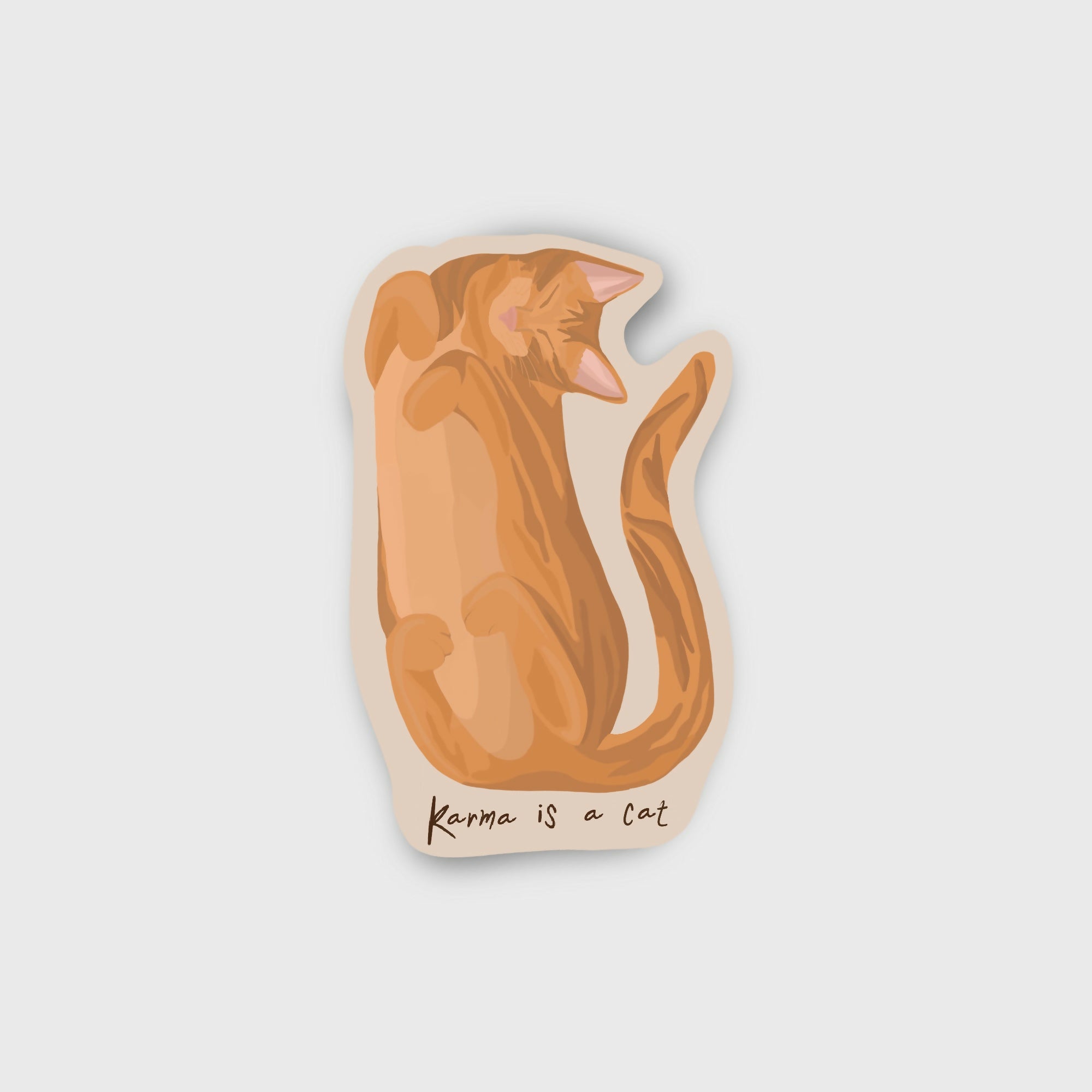 Karma Tabby Sticker
