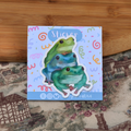 Triplet Frogs Sticker