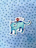 Yee-Haw! Frog Sticker