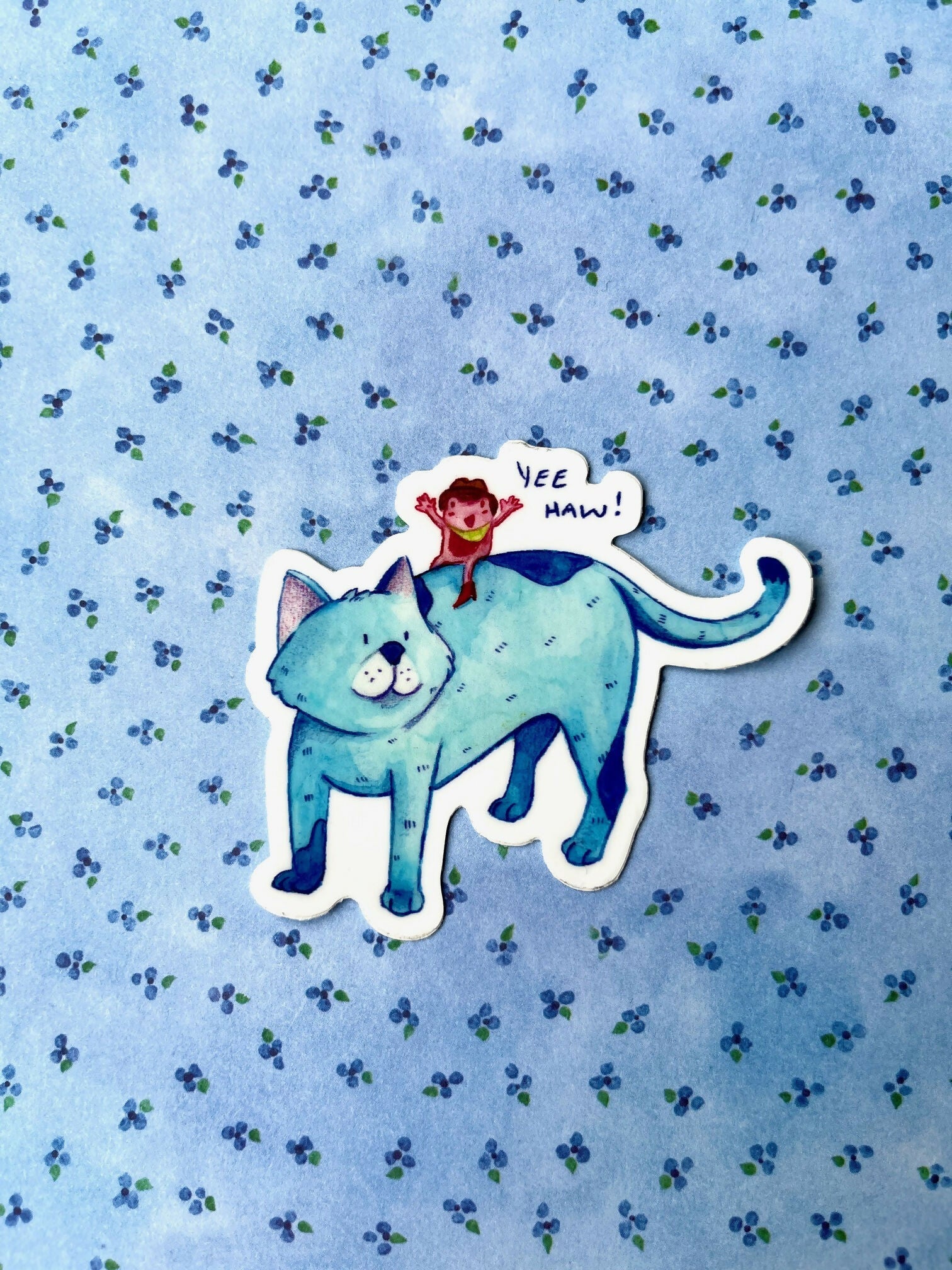 Yee-Haw! Frog Sticker