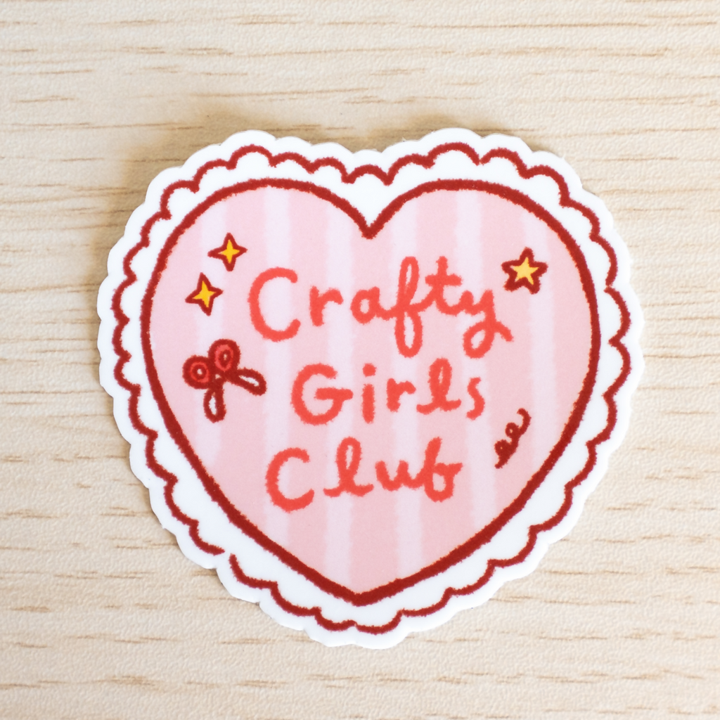 Crafty Girls Club Die Cut Sticker