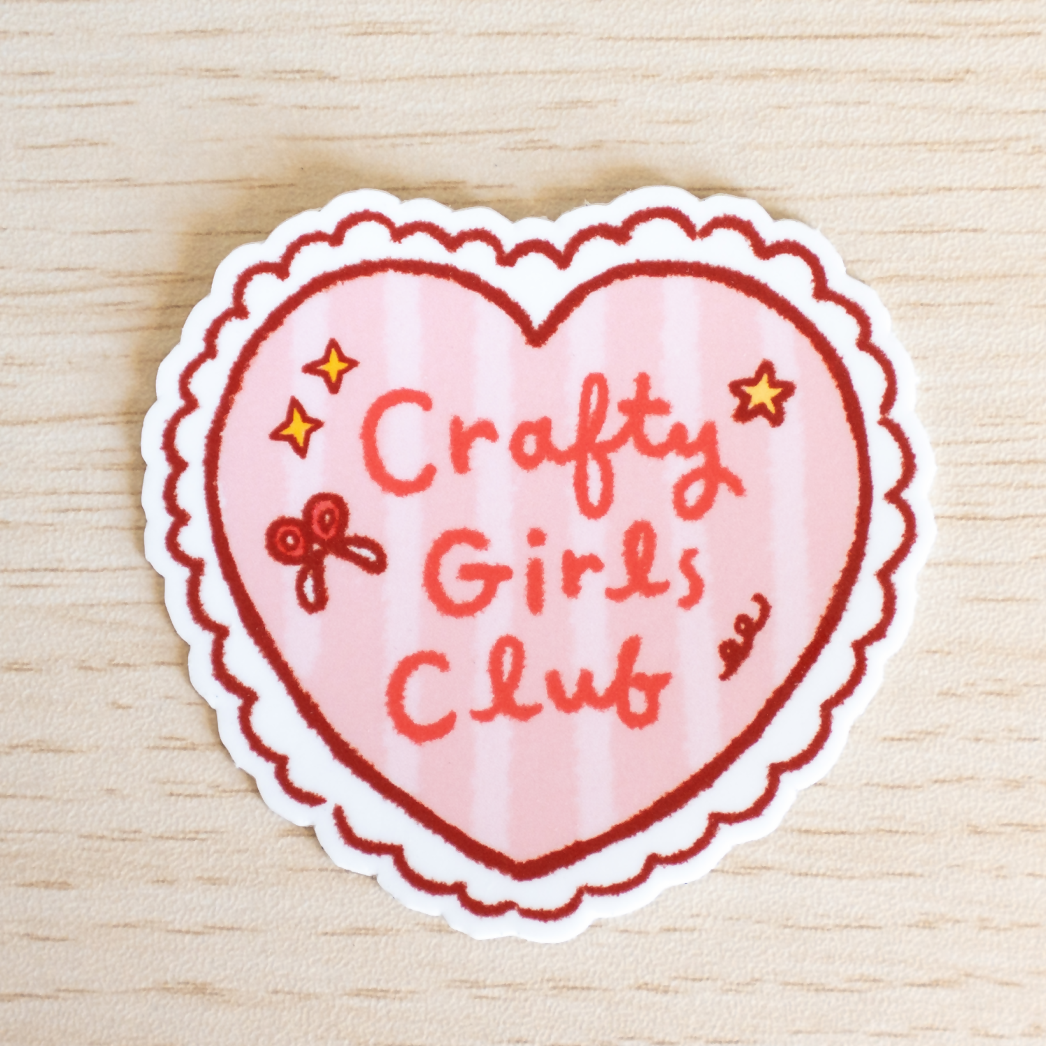 Crafty Girls Club Die Cut Sticker