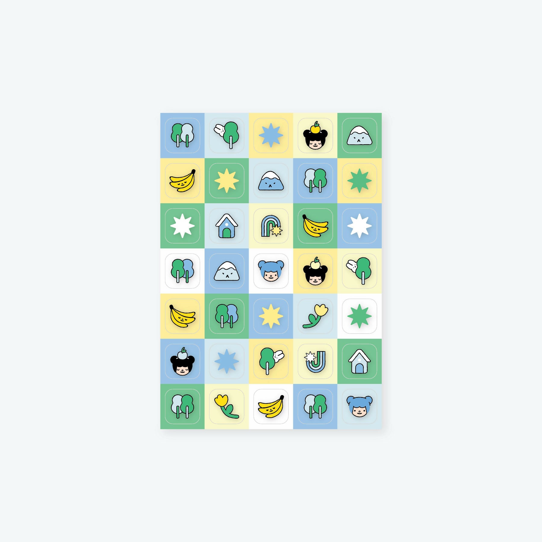 Little Friends Checker Sticker Sheet
