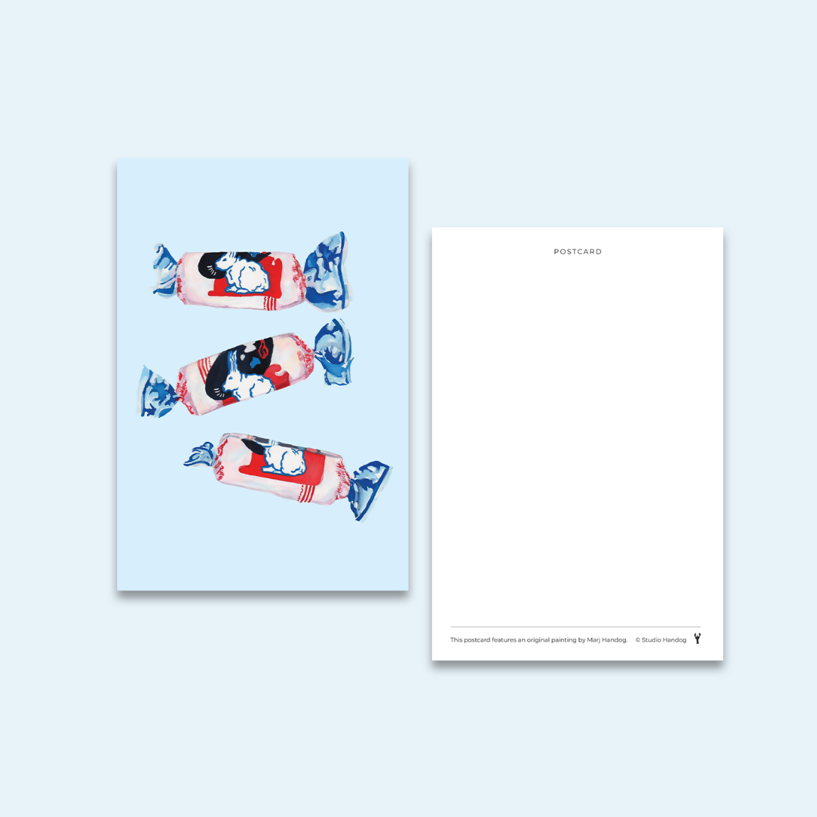 White Rabbit Postcard