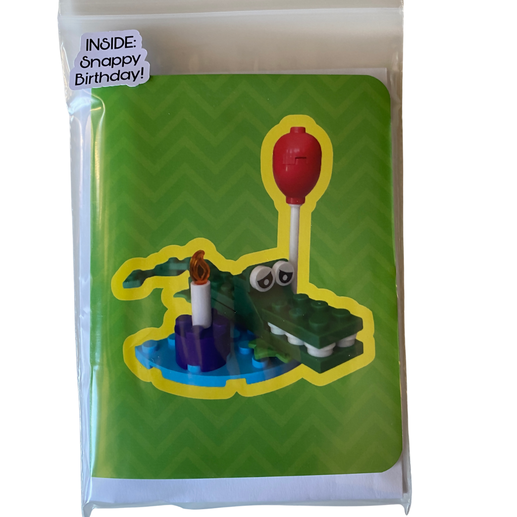 "Snappy Birthday" ~ Card with Lego
