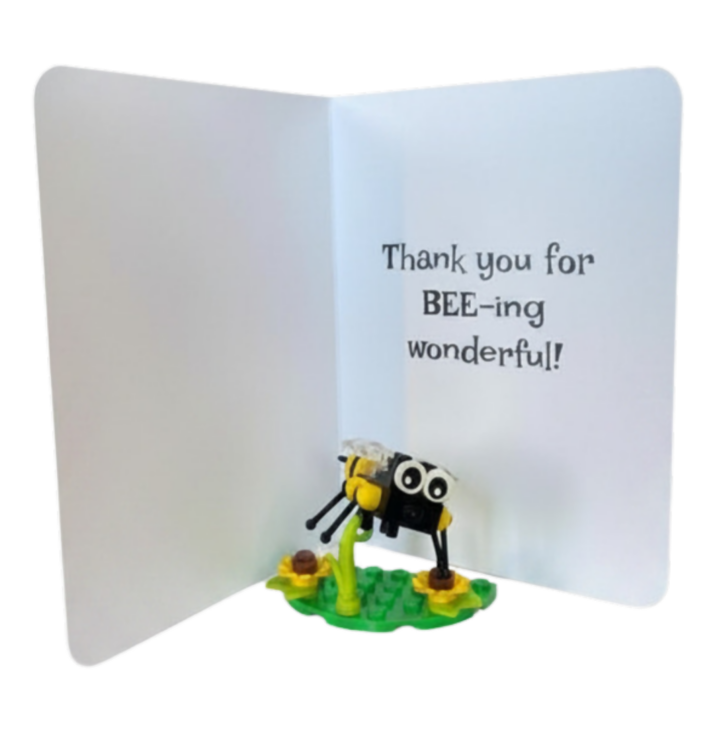 "Thank you for BEE-ing Wonderful!" ~ Card with Lego