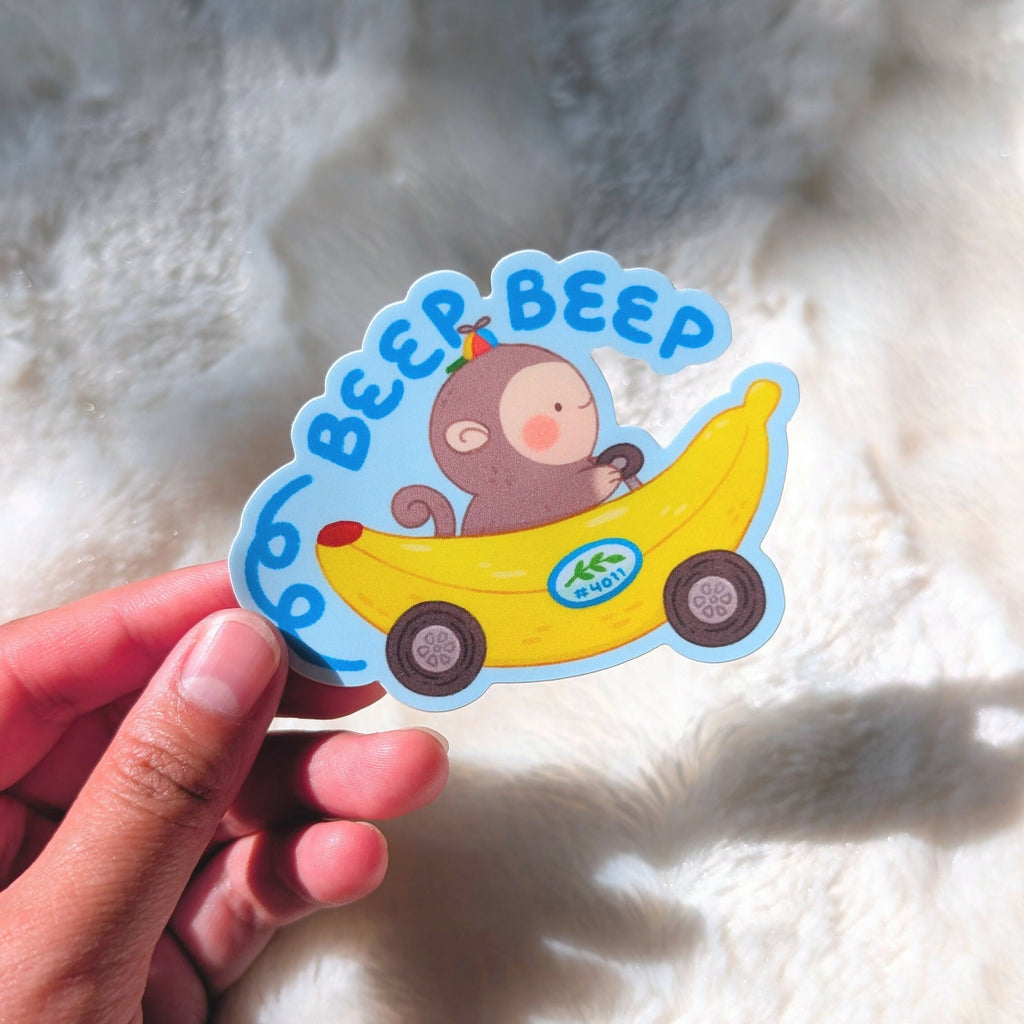 Beep Beep Vinyl Sticker