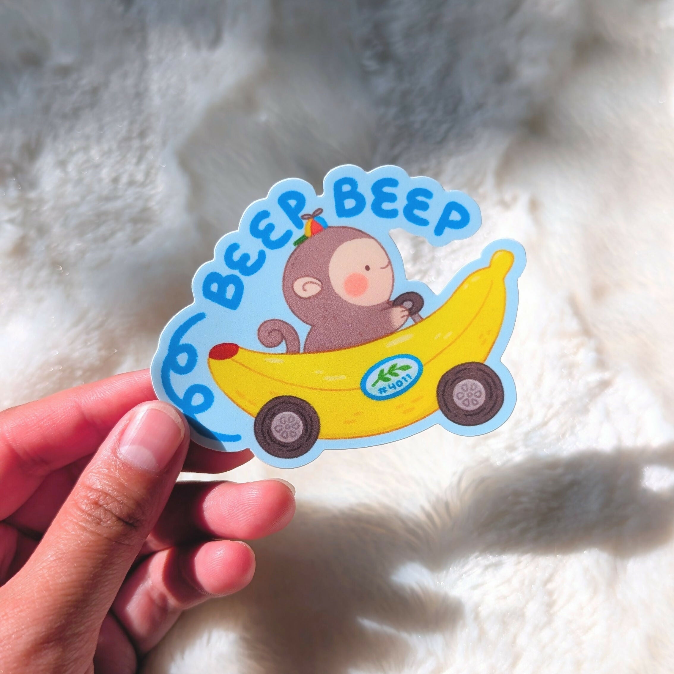 Beep Beep Vinyl Sticker
