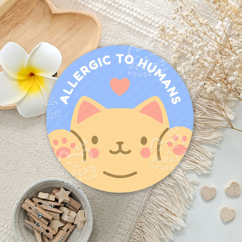 Allergic to Humans Vinyl Sticker