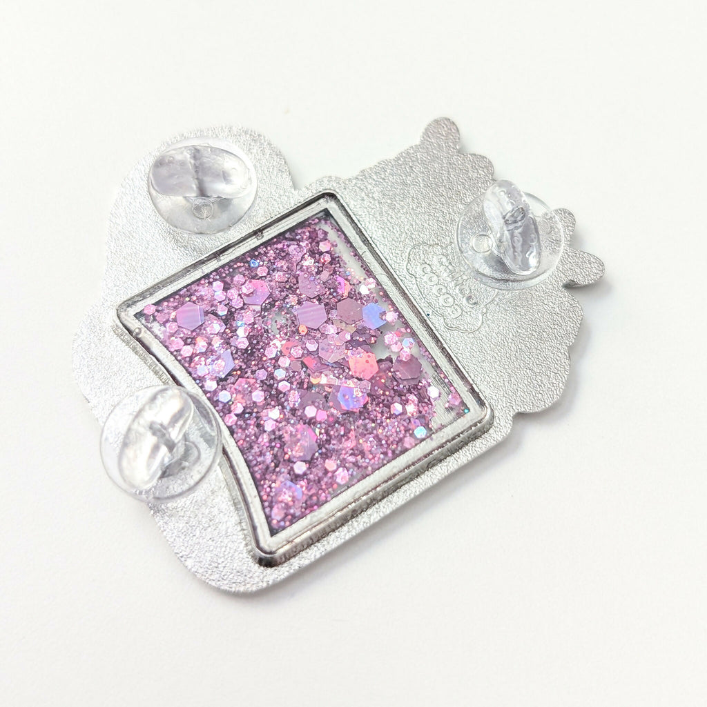 Liquid Glitter Enamel Pin