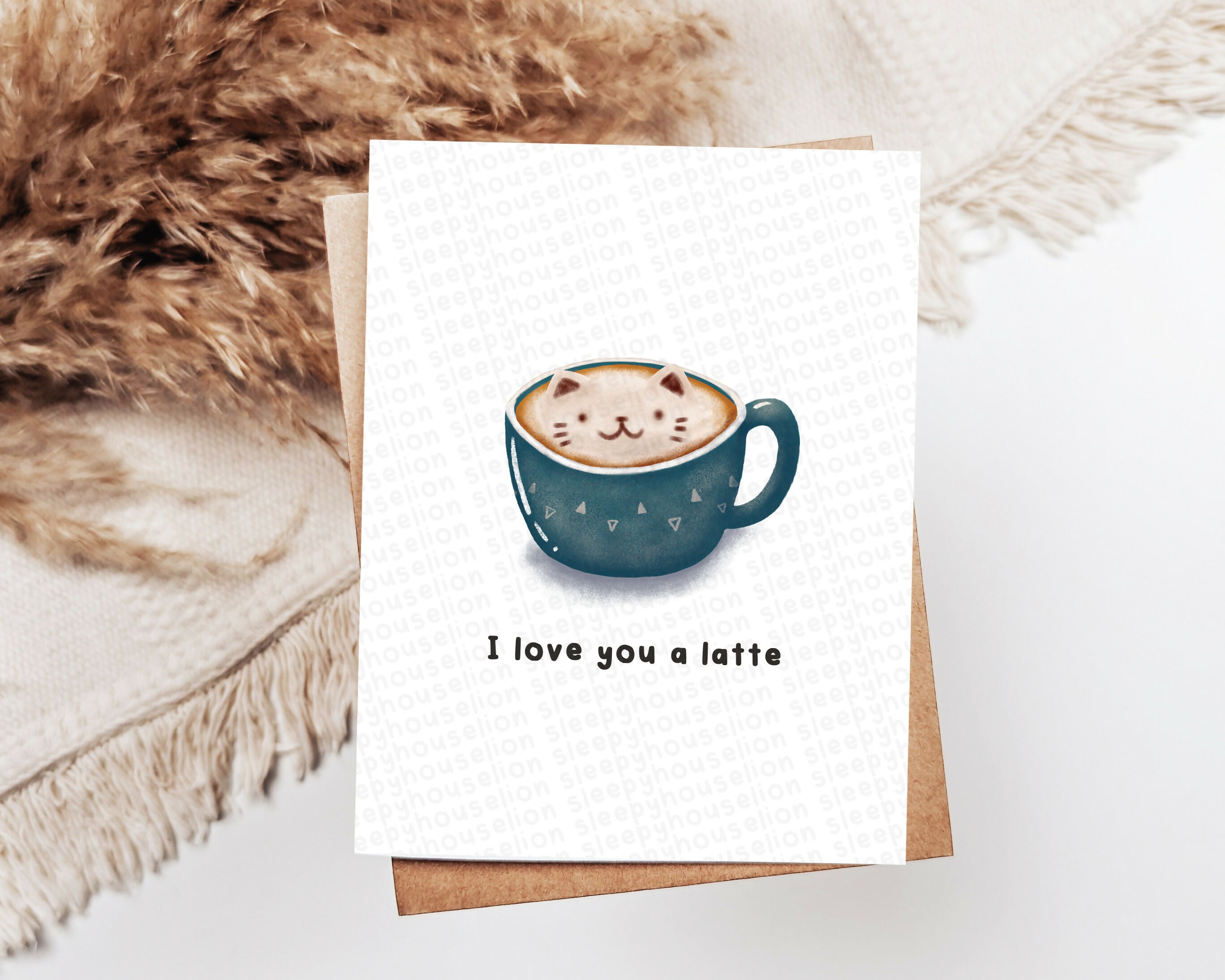 I Love You A Latte Greeting Card