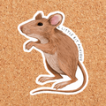 A Little Bix Anxious Mouse Sticker