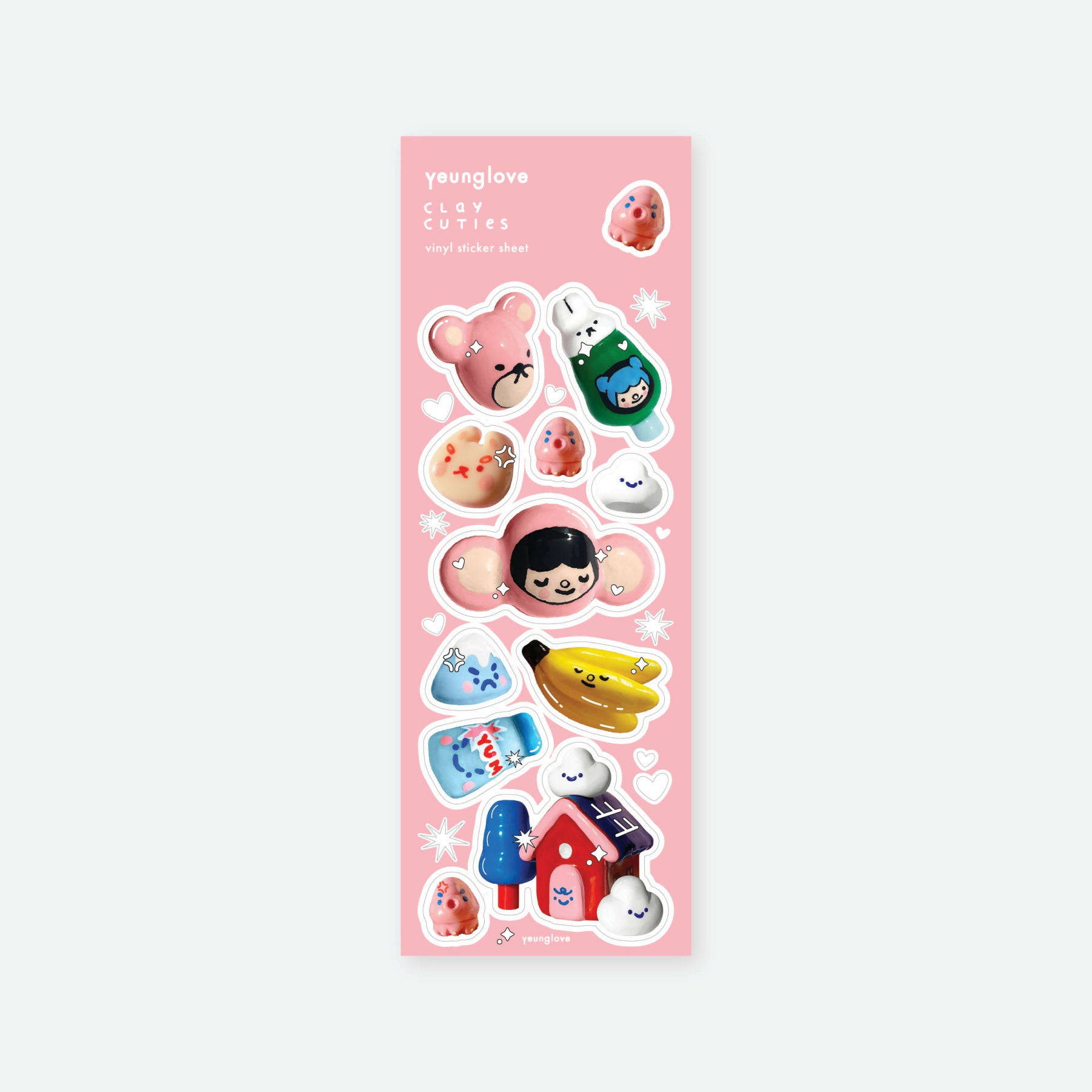 Clay Cuties Small Sticker Sheet