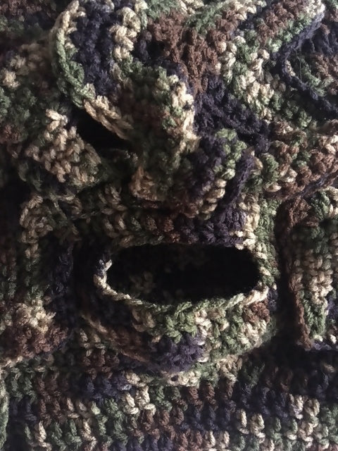 Crochet Octopus Ski Mask (Camo)