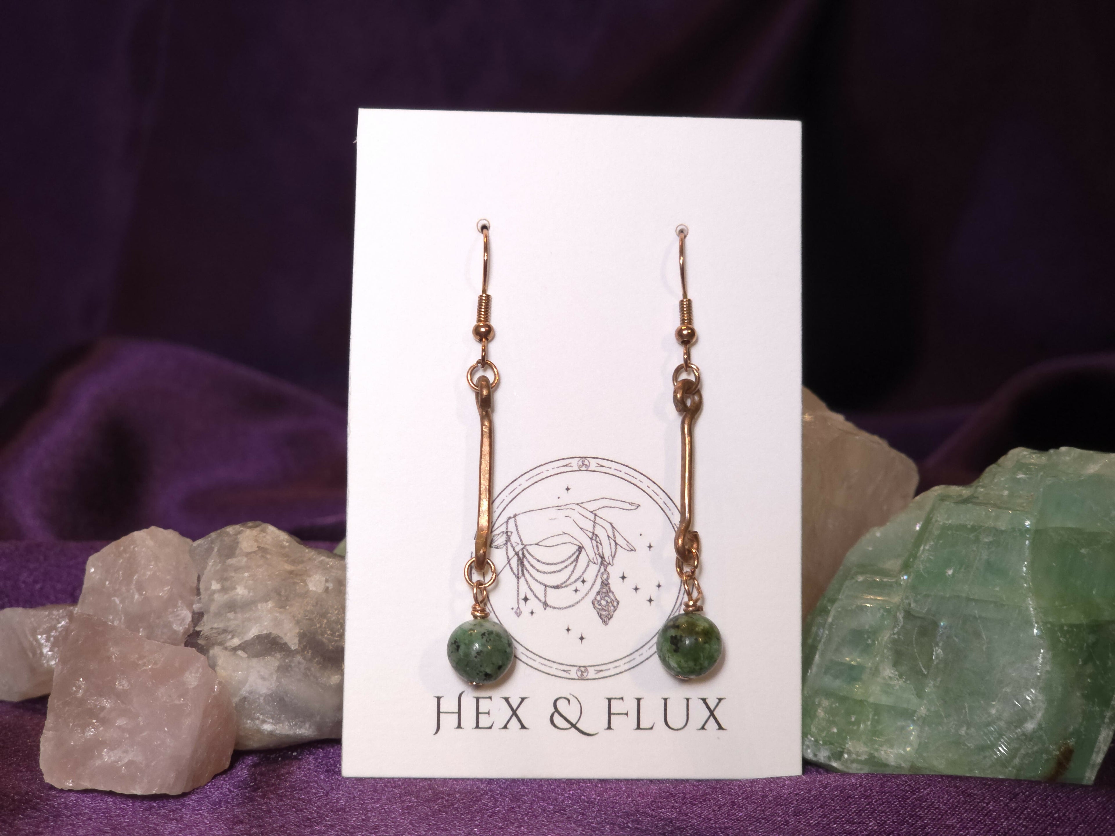 African Turquoise Earrings