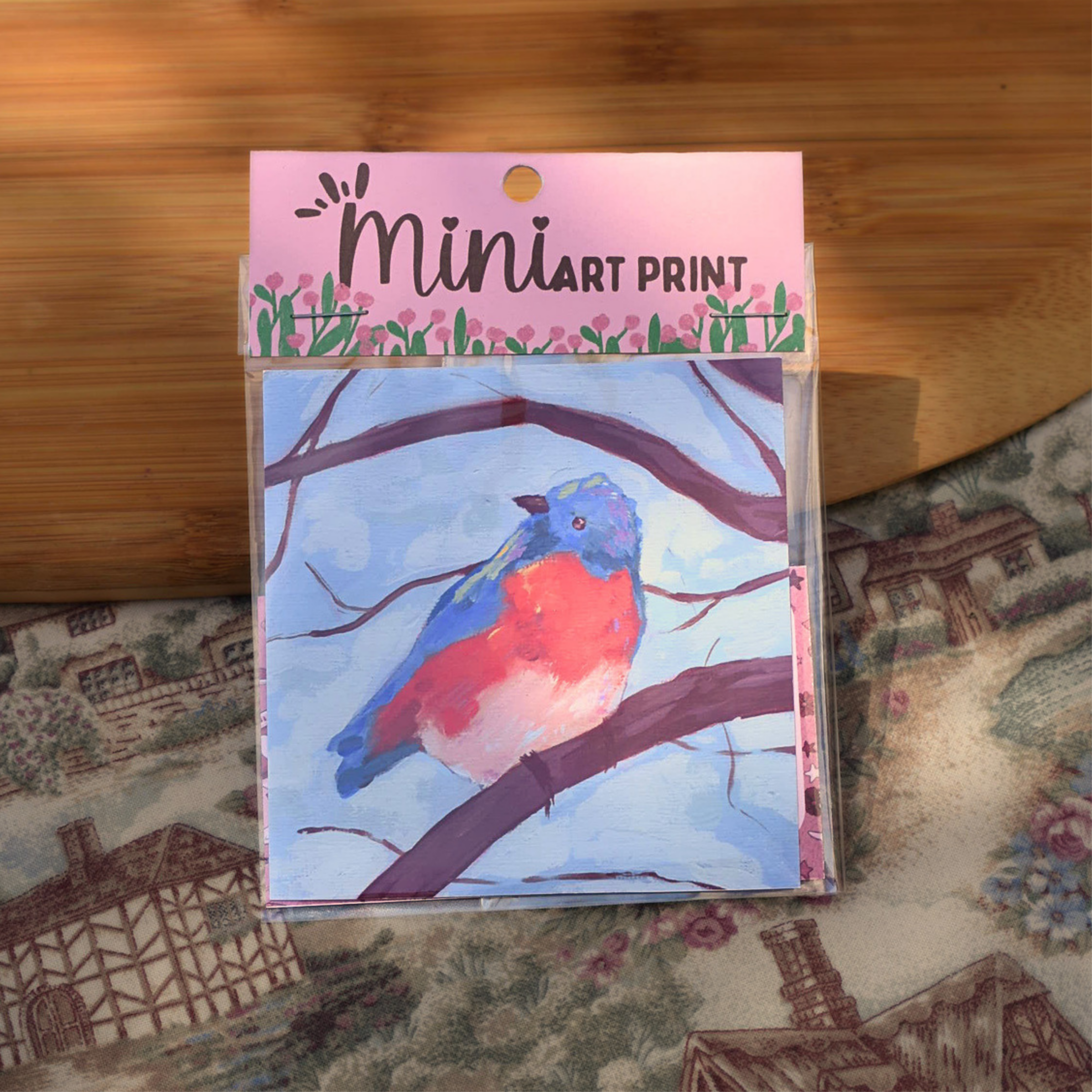 Blue Bird Mini Print
