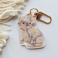 Dilute Tortoiseshell Cat Keychain