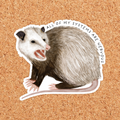 Nervous Opossum Sticker