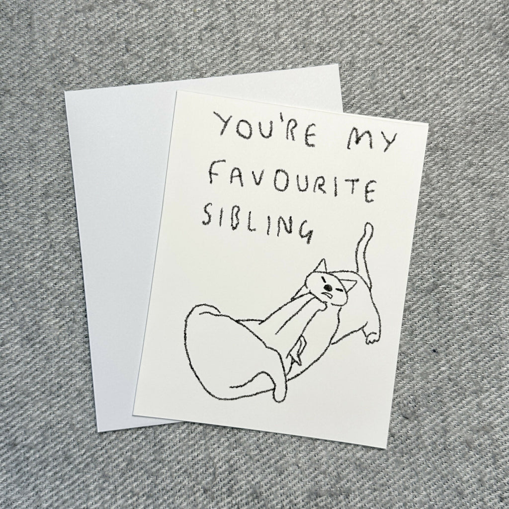 sibling card - cat