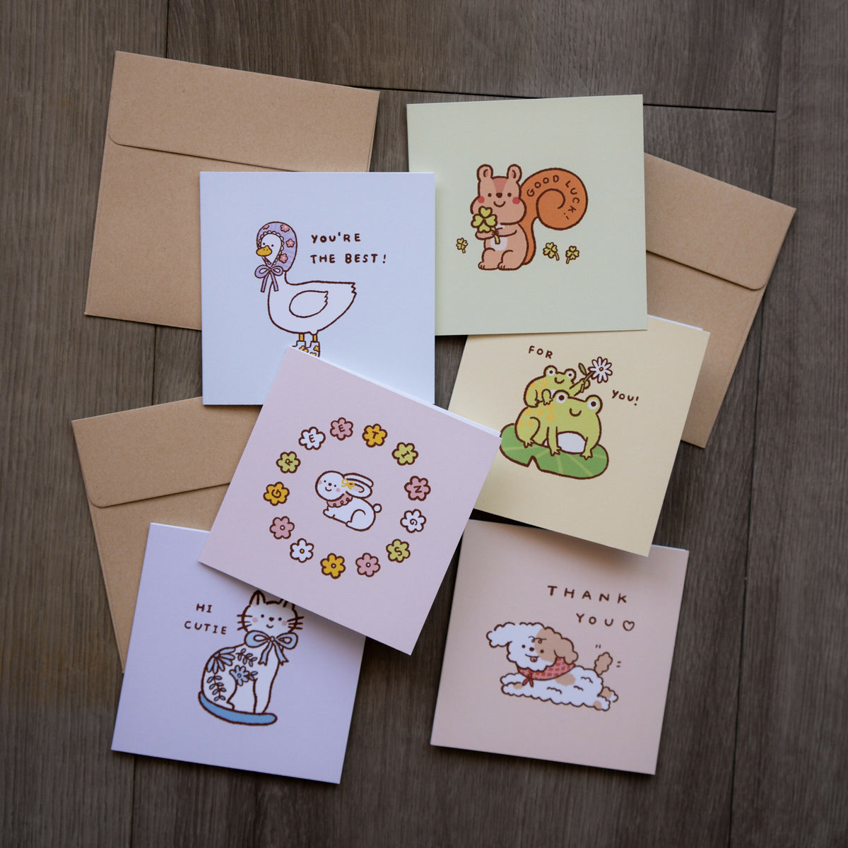 Little Cuties Mini Greetings (Set of 6)