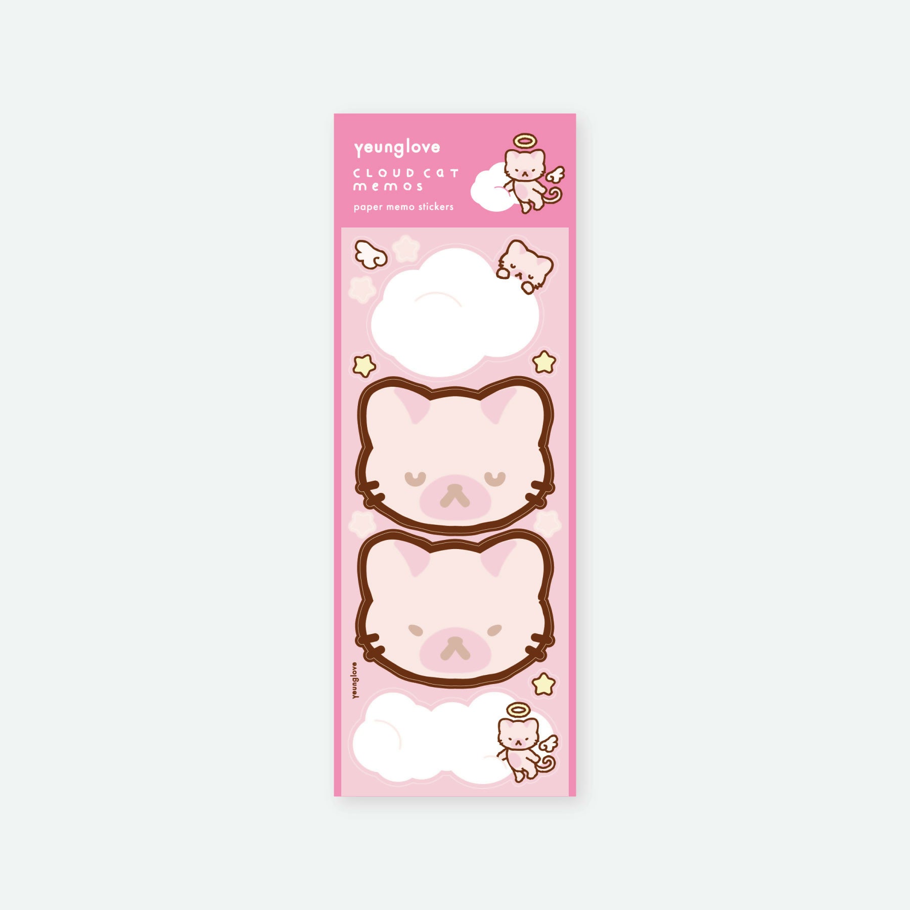 Cloud Cat Paper Memo Sticker