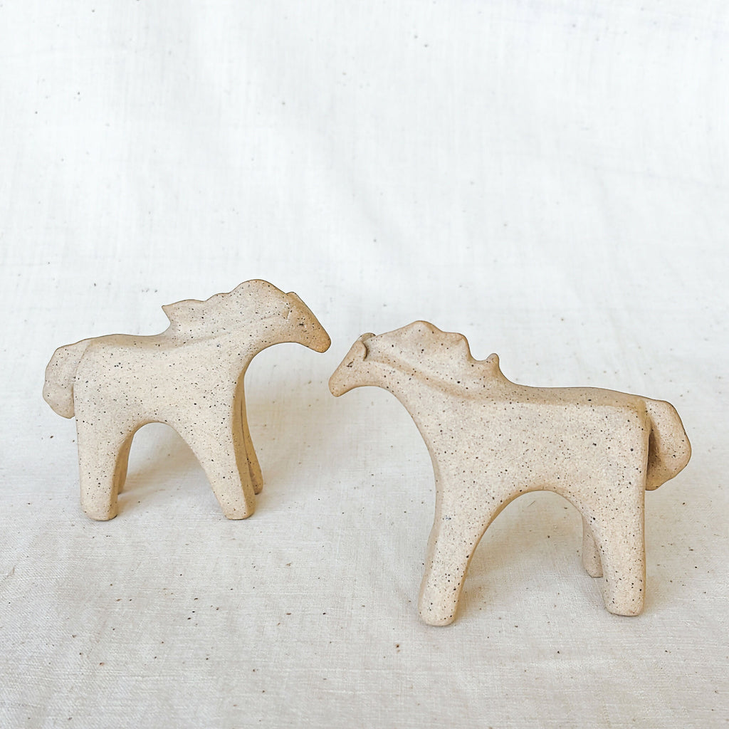 Handcrafted Ceramic Twin Ponies