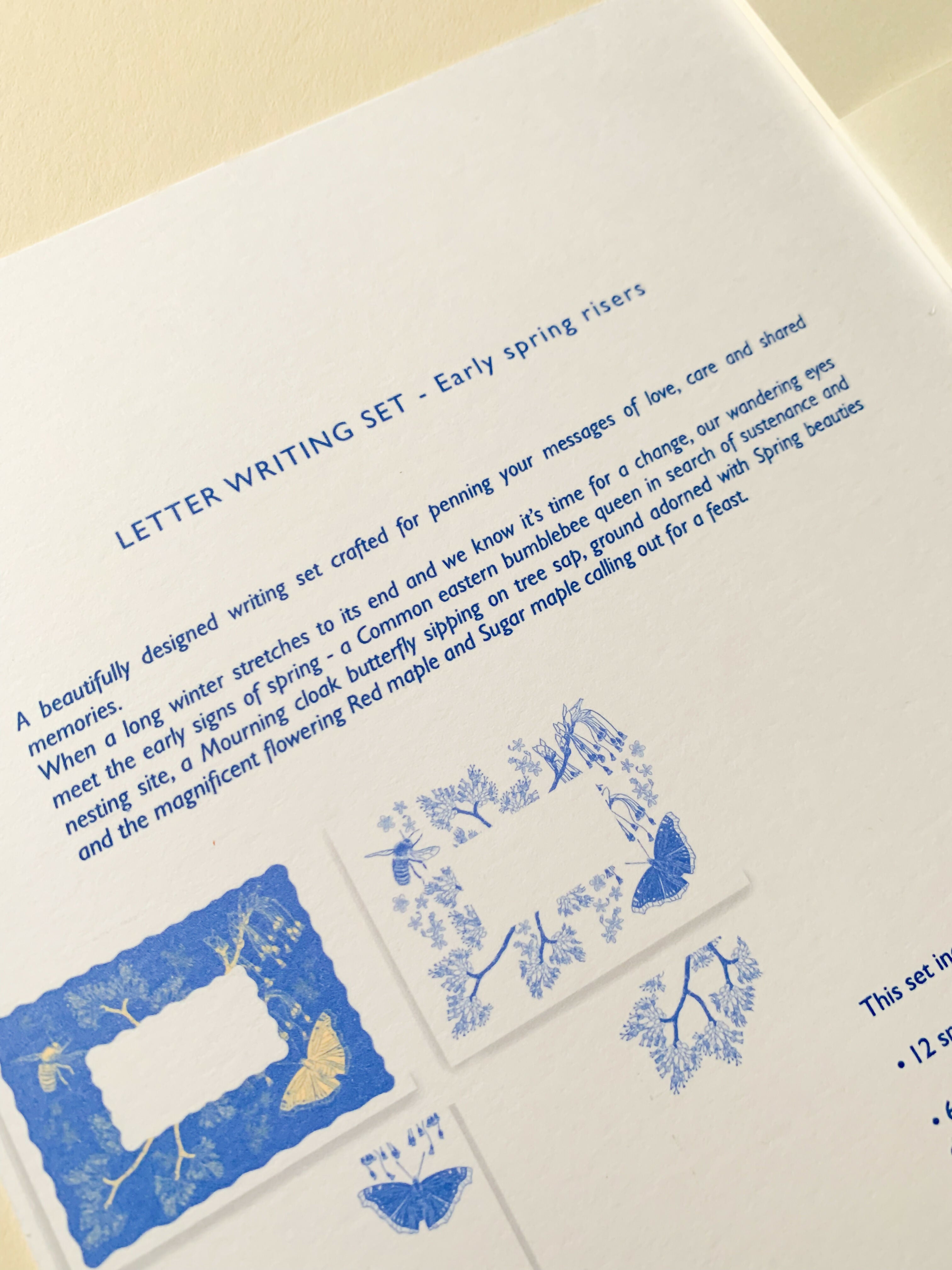 Early spring risers | Letter writing set