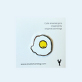 Fried Egg Enamel Pin