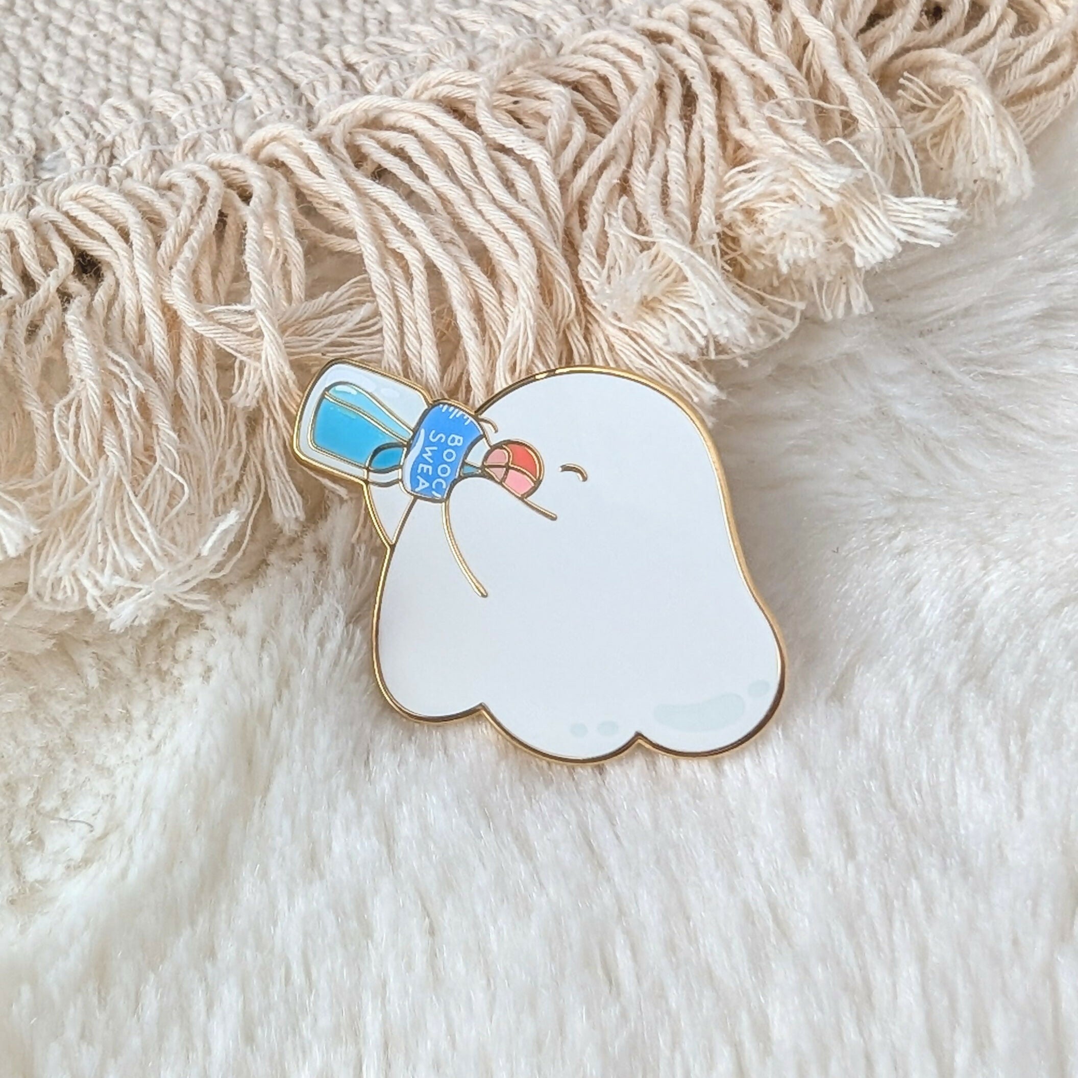 Hydrate Ghost Enamel Pin