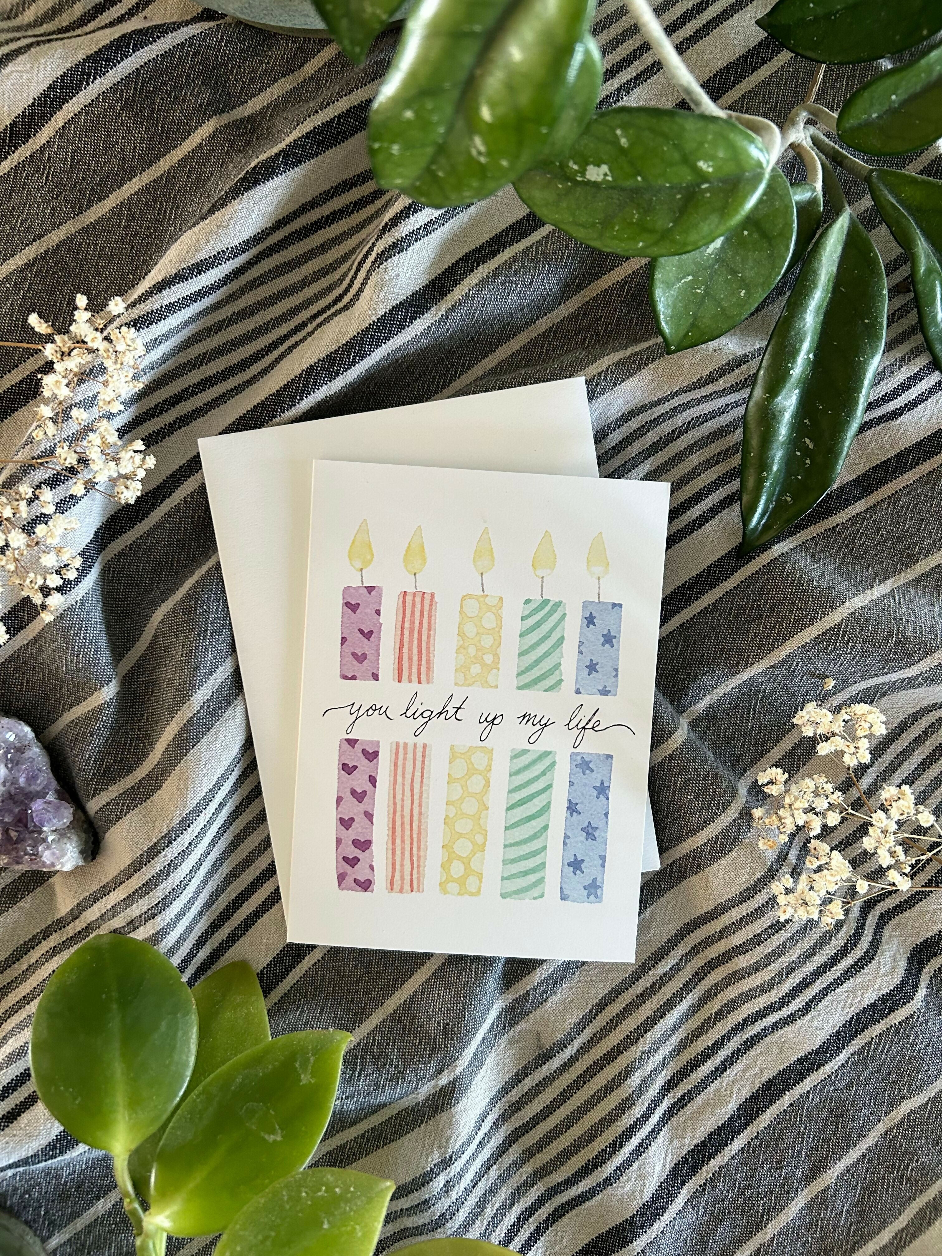 Greeting Card: You light up my life
