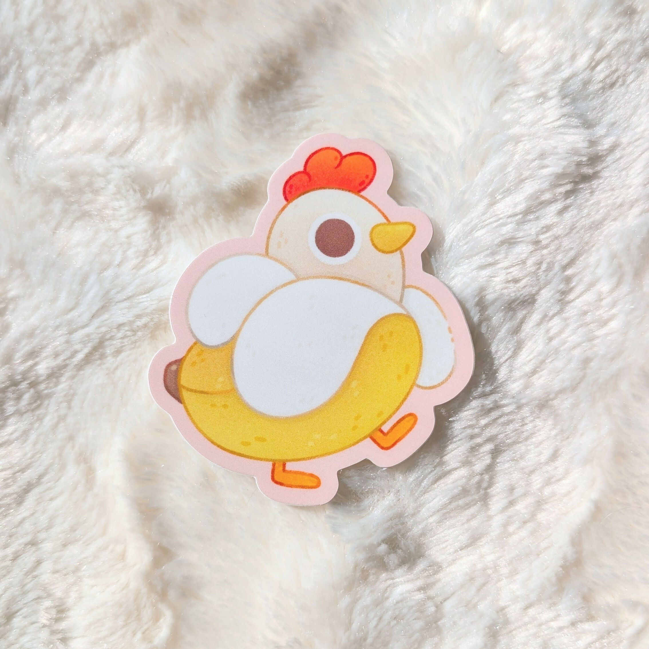 Banana Chicken Vinyl Sticker