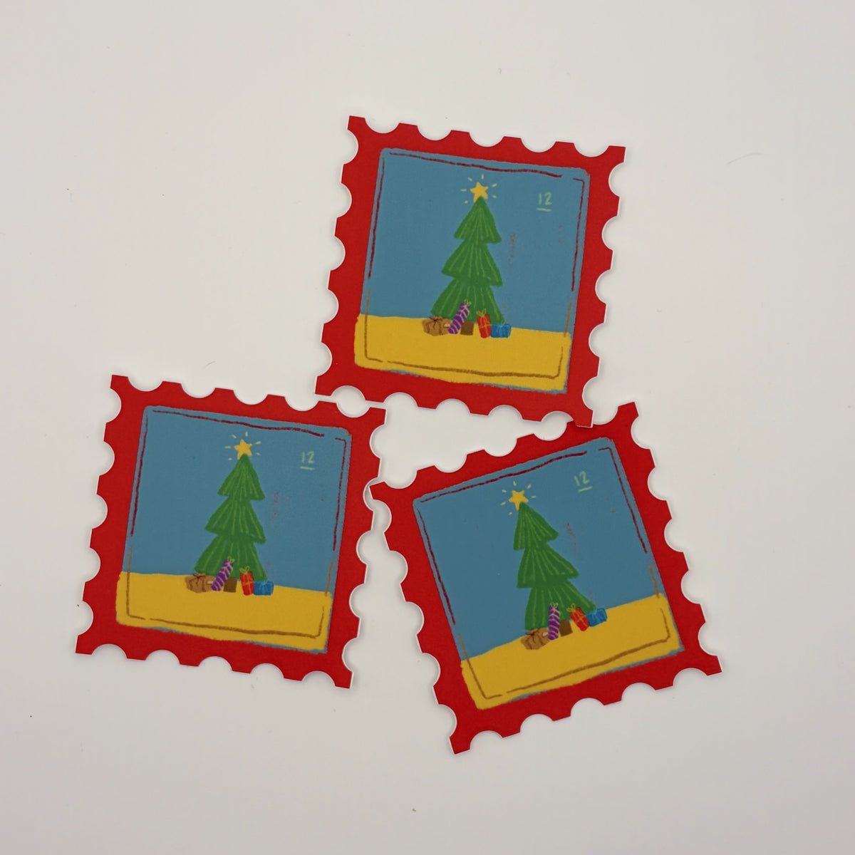 Sticker - Star,Tree+Presents