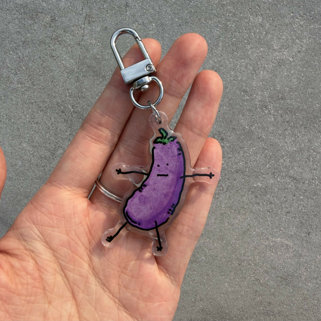 Egg Plant Keychain